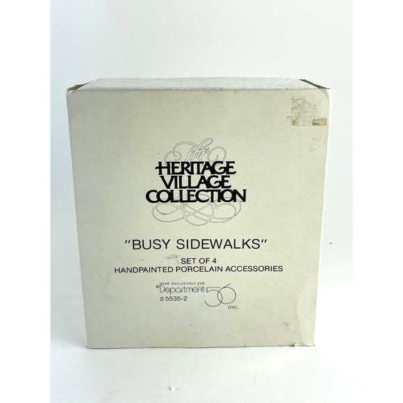 Christmas - DEPT. 56 - BUSY SIDEWALKS - Original Box - Picture 6 of 6